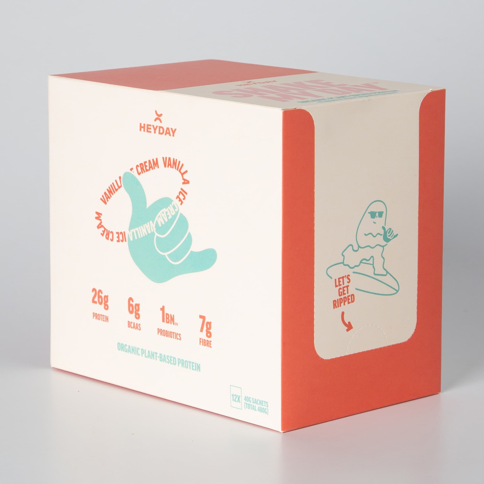 Heyday – Organic Plant-Based Protein – Vanilla boxes