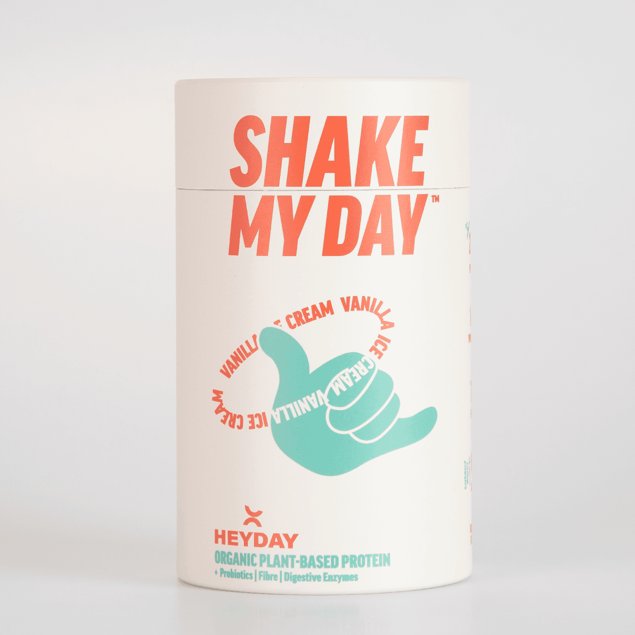 Heyday – Organic Plant-Based Protein – large Vanilla tub 800g